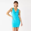 Juniors' SO® Cinched Keyhole Terry Cloth Bodycon Mini Dress 1 Juniors' SO® Cinched Keyhole Terry Cloth Bodycon Mini Dress -Cheap SO Store 5517552 Paradise Blue