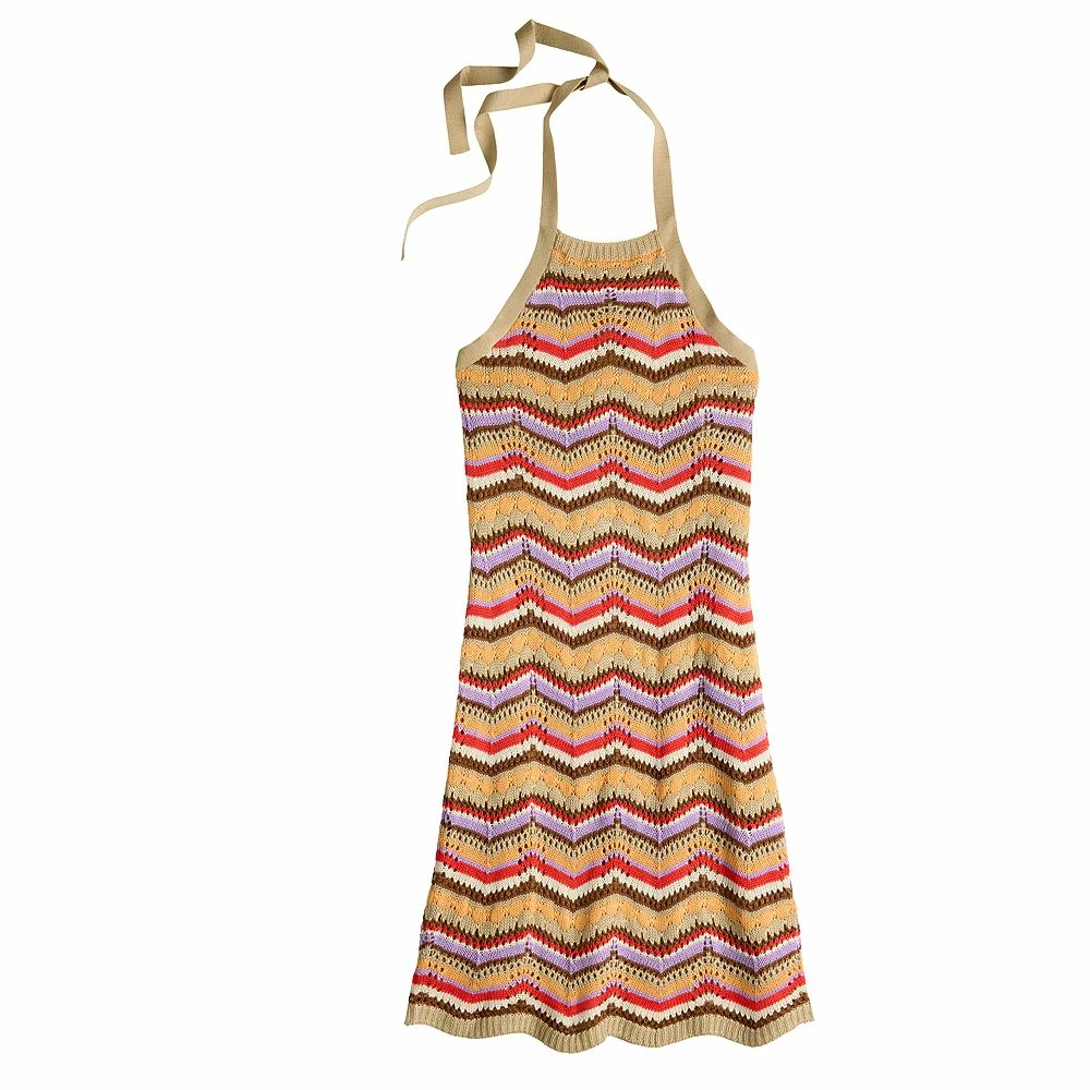Juniors' SO® Crochet Halter Mini Dress 5 Juniors' SO® Crochet Halter Mini Dress - Image 3