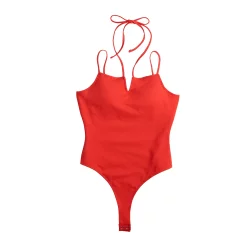 Juniors' SO® Front-Notch Strappy Bodysuit 7 Juniors' SO® Front-Notch Strappy Bodysuit -Cheap SO Store 5521555 ALT5