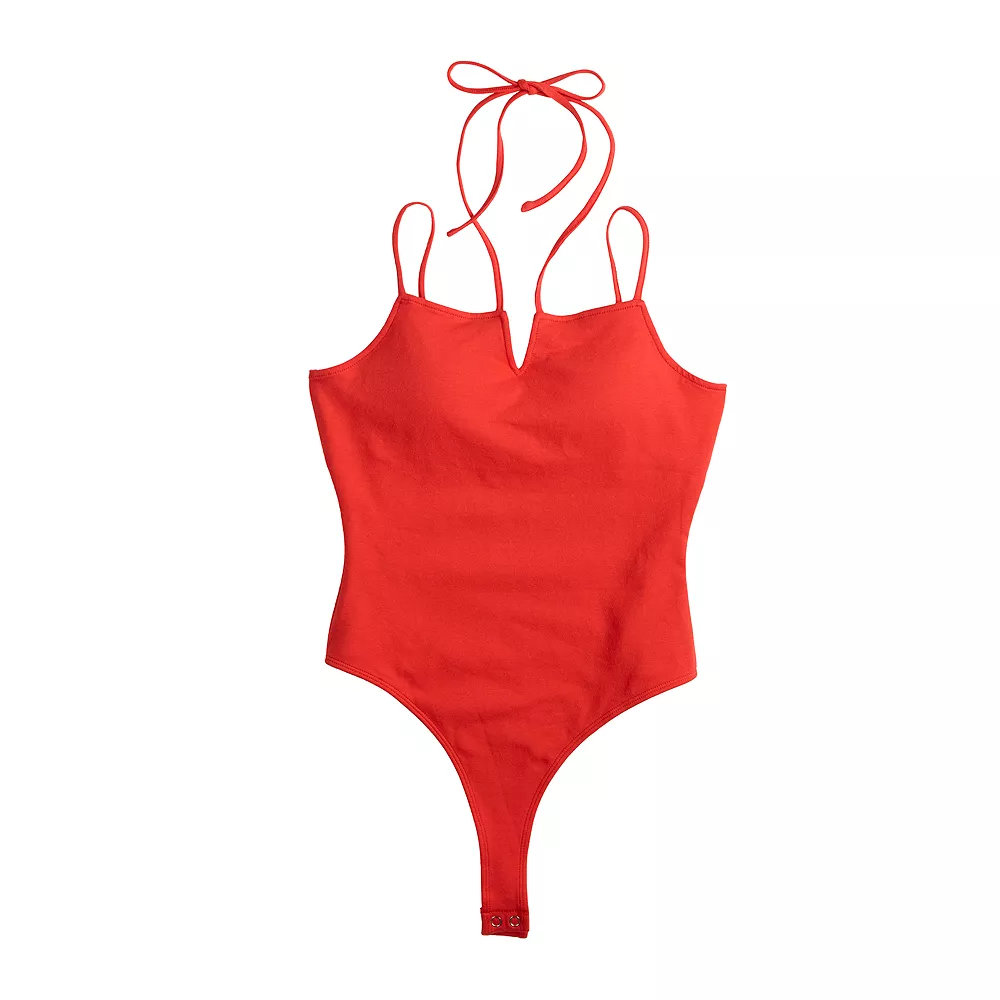Juniors' SO® Front-Notch Strappy Bodysuit 5 Juniors' SO® Front-Notch Strappy Bodysuit - Image 3