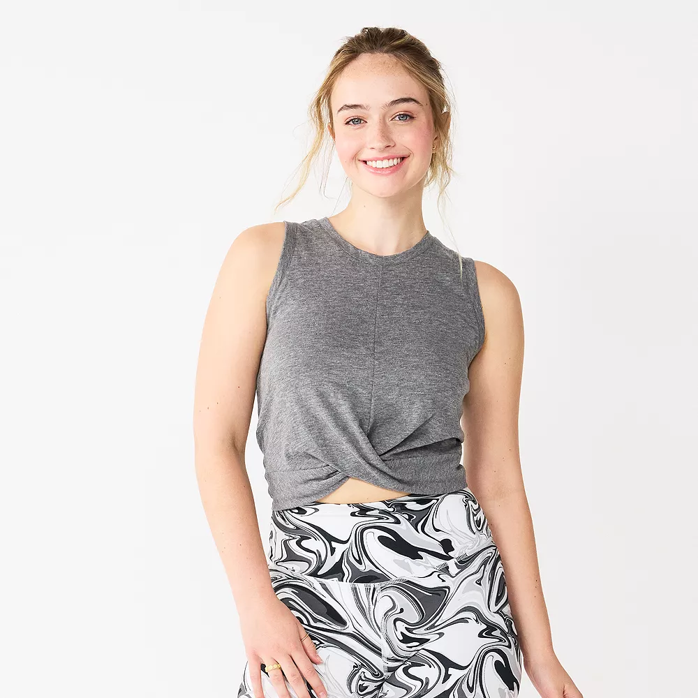 Juniors' SO® Twist Front Tank Top 4 Juniors' SO® Twist Front Tank Top - Image 2