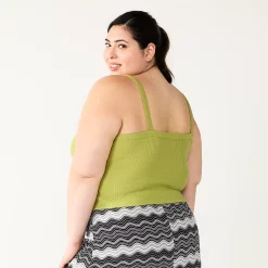 Juniors' Plus Size SO® Cropped Wide-Strap Cami 15 Juniors' Plus Size SO® Cropped Wide-Strap Cami -Cheap SO Store 5540098 ALT