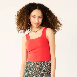 Juniors' SO® Squareneck Tank Top
