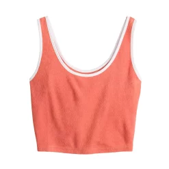 Juniors' SO® Cropped Towel Terry Scoop Neck Tank 19 Juniors' SO® Cropped Towel Terry Scoop Neck Tank -Cheap SO Store 5554318 ALT5