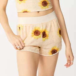 Juniors' SO® Towel Terry Dolphin Shorts 18 Juniors' SO® Towel Terry Dolphin Shorts -Cheap SO Store 5554414 Oat Heather Sunflower