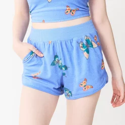 Juniors' SO® Towel Terry Dolphin Shorts 17 Juniors' SO® Towel Terry Dolphin Shorts -Cheap SO Store 5554414 Peri Butterfly