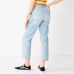 Juniors' SO® High-Rise Ankle Straight Carpenter Jeans 7 Juniors' SO® High-Rise Ankle Straight Carpenter Jeans -Cheap SO Store 5555720 ALT