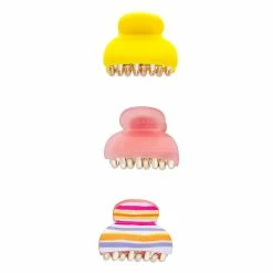 SO® 3-Piece Mini Claw Hair Clips Set