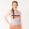 Juniors' SO® Varsity Print Tank 1 Juniors' SO® Varsity Print Tank -Cheap SO Store 5557393 Grey Heather Stripe
