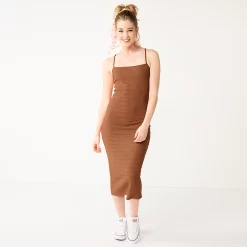 Juniors' SO® Strappy Bodycon Midi Dress 11 Juniors' SO® Strappy Bodycon Midi Dress -Cheap SO Store 5559449 Puebla Brown