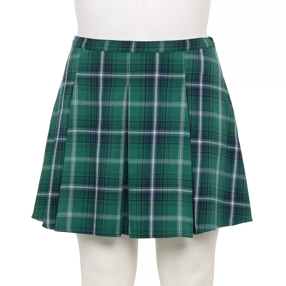 Juniors' Plus Size SO® Pleated Flare Mini Skirt 9 Juniors' Plus Size SO® Pleated Flare Mini Skirt - Image 7