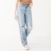Juniors' SO® Super High-Rise Baggy Dad Jeans 2 Juniors' SO® Super High-Rise Baggy Dad Jeans -Cheap SO Store 5561846 Light Acid