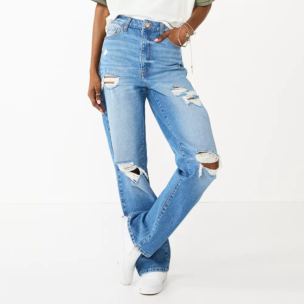 Juniors' SO® Super High-Rise Baggy Dad Jeans 5 Juniors' SO® Super High-Rise Baggy Dad Jeans - Image 3