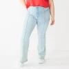 Juniors' Plus Size SO® High-Rise Seamed Flare Leg Jeans
