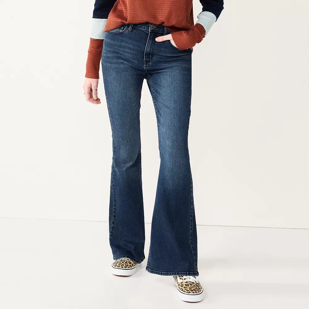 Juniors' SO® High-Rise Flare Jeans 5 Juniors' SO® High-Rise Flare Jeans - Image 3