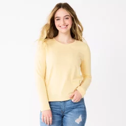 Juniors' SO® Essential Crewneck Long Sleeve Top 22 Juniors' SO® Essential Crewneck Long Sleeve Top -Cheap SO Store 5568567 Naples Gold