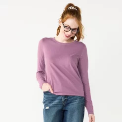 Juniors' SO® Essential Crewneck Long Sleeve Top 19 Juniors' SO® Essential Crewneck Long Sleeve Top -Cheap SO Store 5568567 Orchid Bracelet