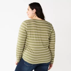 Juniors' Plus Size SO® Classic Long Sleeve V-Neck Top 17 Juniors' Plus Size SO® Classic Long Sleeve V-Neck Top -Cheap SO Store 5568689 ALT