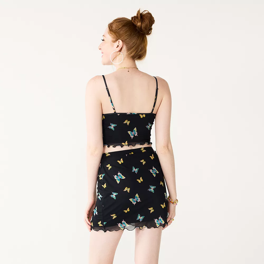 Juniors' SO® Lace Trim Print Cami 6 Juniors' SO® Lace Trim Print Cami - Image 4