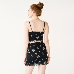 Juniors' SO® Lace Trim Print Mini Skirt 9 Juniors' SO® Lace Trim Print Mini Skirt -Cheap SO Store 5571676 ALT