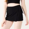 Juniors' SO® High-Rise Mini Wrap Skort 2 Juniors' SO® High-Rise Mini Wrap Skort -Cheap SO Store 5572660 Black Luxe