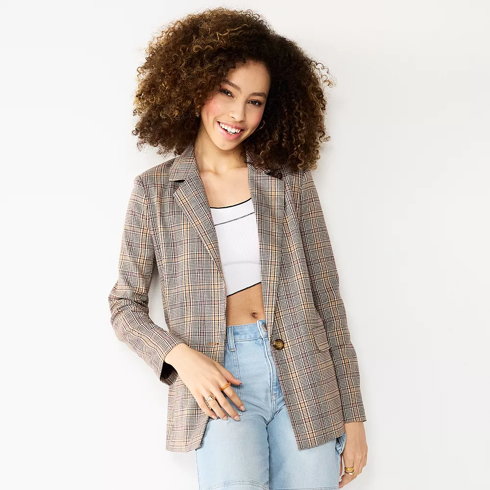 Juniors' SO® Oversized Blazer 4 Juniors' SO® Oversized Blazer - Image 2