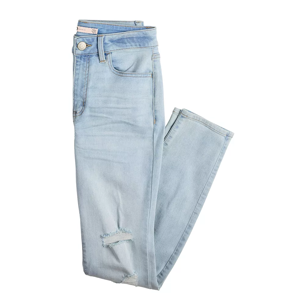 Juniors' SO® High-Rise Destructed Skinny Jeans 5 Juniors' SO® High-Rise Destructed Skinny Jeans - Image 3