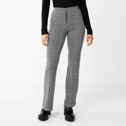 Juniors' SO® High-Rise Pull On Flare Pants 10 Juniors' SO® High-Rise Pull On Flare Pants -Cheap SO Store 5576673 Black White