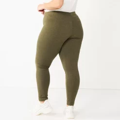 Juniors' Plus Size SO® Solid High-Rise Leggings 13 Juniors' Plus Size SO® Solid High-Rise Leggings -Cheap SO Store 5580103 ALT