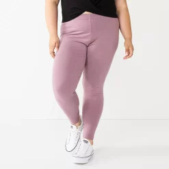 Juniors' Plus Size SO® Solid High-Rise Leggings 12 Juniors' Plus Size SO® Solid High-Rise Leggings -Cheap SO Store 5580103 Muted Plum