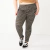 Juniors' Plus Size SO® High-Rise Ponte Leggings 1 Juniors' Plus Size SO® High-Rise Ponte Leggings -Cheap SO Store 5583886 Brown Plaid