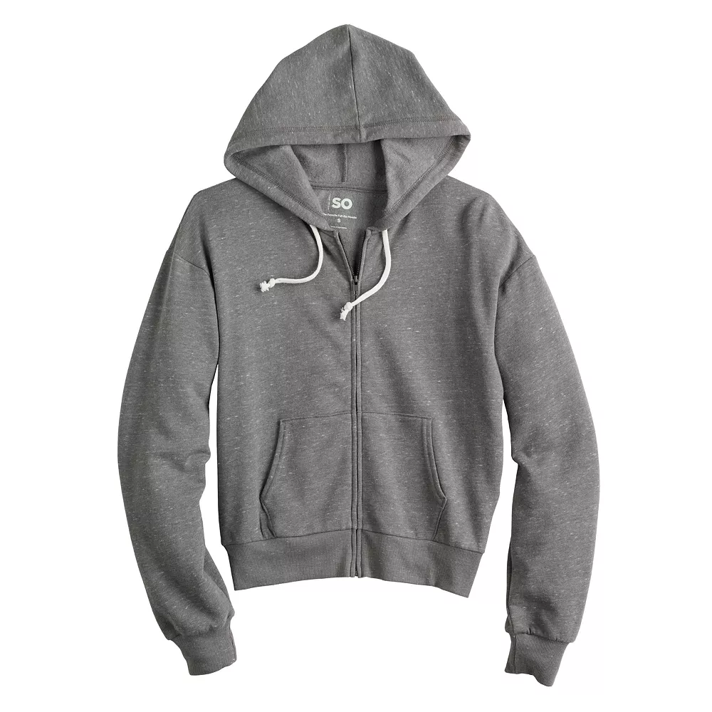 Juniors' SO® Favorite Long Sleeve Zip-Up Hoodie 27 Juniors' SO® Favorite Long Sleeve Zip-Up Hoodie - Image 25