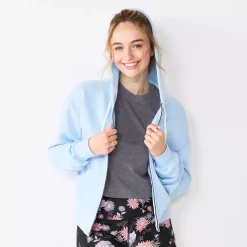 Juniors' SO® Favorite Long Sleeve Zip-Up Hoodie 38 Juniors' SO® Favorite Long Sleeve Zip-Up Hoodie -Cheap SO Store 5585853 Harbor Sky