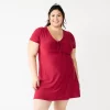 Juniors' Plus Size SO® Cinched Front Fit & Flare Peasant Dress 1 Juniors' Plus Size SO® Cinched Front Fit & Flare Peasant Dress -Cheap SO Store 5586420 Mesa Red