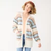 Juniors' SO® Waffle Cardigan 2 Juniors' SO® Waffle Cardigan -Cheap SO Store 5589105 Cream Stripe