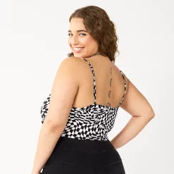 Juniors' Plus Size SO® Cropped Keyhole Tank 15 Juniors' Plus Size SO® Cropped Keyhole Tank -Cheap SO Store 5589773 ALT