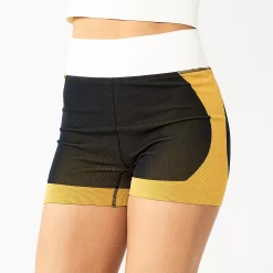 Juniors' SO® Seamless Colorblocked Bike Shortie -Cheap SO Store 5589869 Black Colorblock