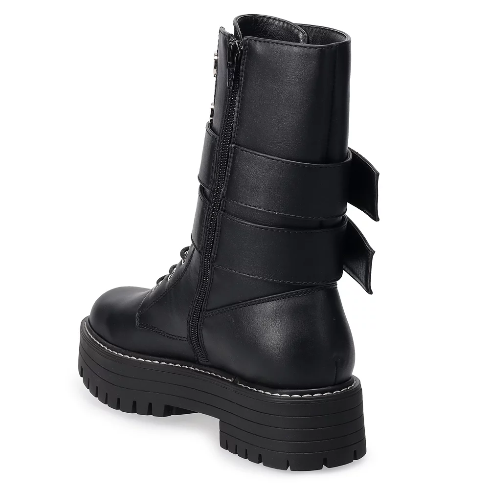 SO® Bookcase Women's Platform Combat Boots 6 SO® Bookcase Women's Platform Combat Boots - Image 4