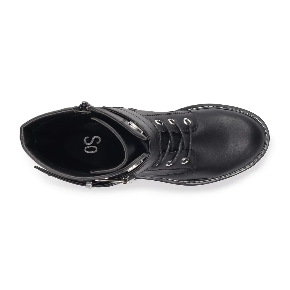 SO® Bookcase Women's Platform Combat Boots 8 SO® Bookcase Women's Platform Combat Boots - Image 6