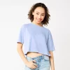 Juniors' SO® Solid Cropped Boxy Tee 2 Juniors' SO® Solid Cropped Boxy Tee -Cheap SO Store 5593201 Josie Lavender