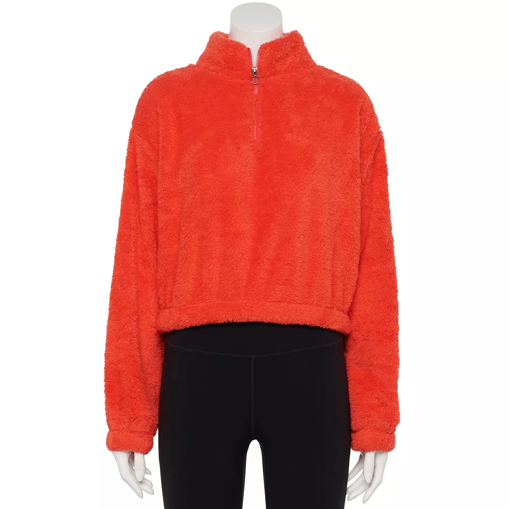 Juniors' SO® Sherpa Quarter-Zip Pullover 3 Juniors' SO® Sherpa Quarter-Zip Pullover