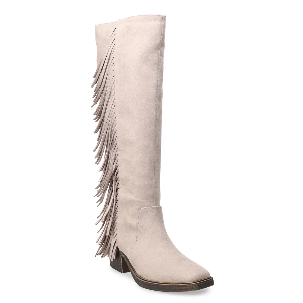 SO® Singalong Women's Fringe Knee-High Boots 3 SO® Singalong Women's Fringe Knee-High Boots