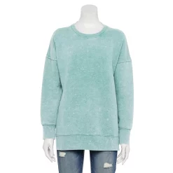 Juniors' SO® Oversized Weekend Tunic Pullover 38 Juniors' SO® Oversized Weekend Tunic Pullover -Cheap SO Store 5627679 Island Teal
