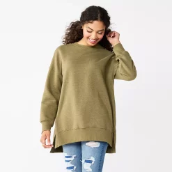 Juniors' SO® Oversized Weekend Tunic Pullover 27 Juniors' SO® Oversized Weekend Tunic Pullover -Cheap SO Store 5627679 Lennon Green