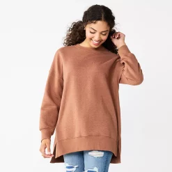 Juniors' SO® Oversized Weekend Tunic Pullover 29 Juniors' SO® Oversized Weekend Tunic Pullover -Cheap SO Store 5627679 Puebla Brown