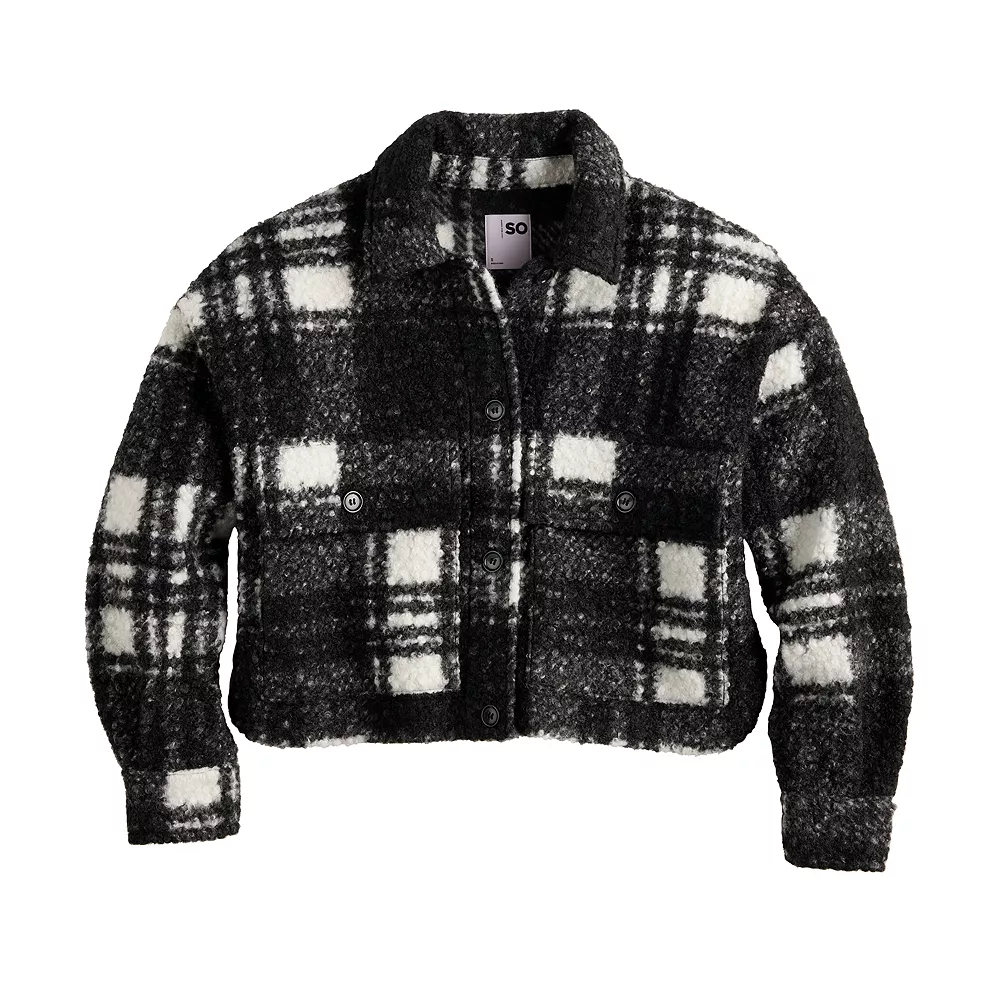 Juniors' SO® Cropped Shacket 7 Juniors' SO® Cropped Shacket - Image 5