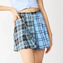 Juniors' SO® Pleated High-Rise Mini Skirt 31 Juniors' SO® Pleated High-Rise Mini Skirt -Cheap SO Store 5636560 Blue Plaid