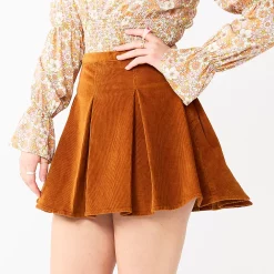 Juniors' SO® Pleated High-Rise Mini Skirt 30 Juniors' SO® Pleated High-Rise Mini Skirt -Cheap SO Store 5636560 Copper Rose Corduroy