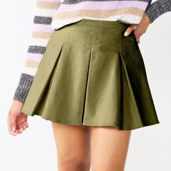 Juniors' SO® Pleated High-Rise Mini Skirt 29 Juniors' SO® Pleated High-Rise Mini Skirt -Cheap SO Store 5636560 Wallace Green Corduroy