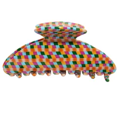 SO® Multi Colored Rounded Checkered Clip